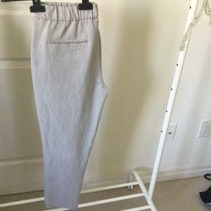 Ladies light gray pull up pants